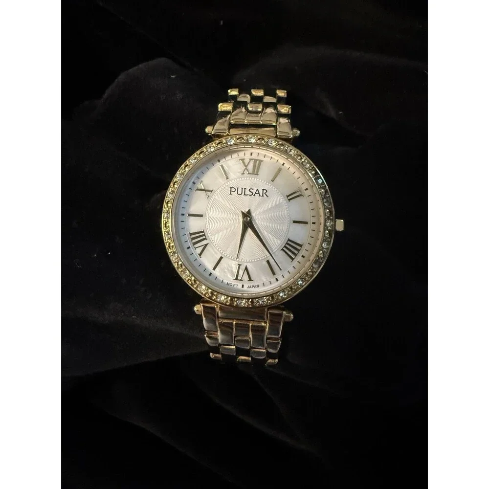 Pulsar Womens VJ20 Analog Display Gold Watch